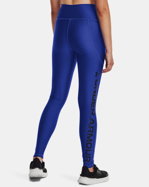 Women's HeatGear® Full-Length Leggings, Blue, pdpMainDesktop image number 1